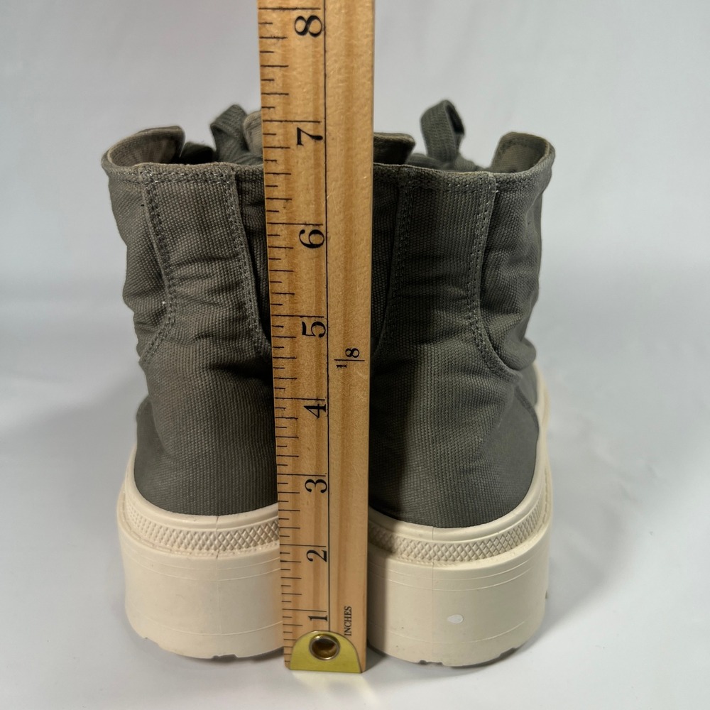 Portland‎ Boot Co JoJo Sage Green Canvas Lug Sole Sneaker Boots Women's 10M - Picture 8 of 10